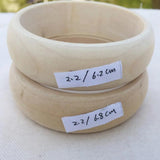 10pcs Unfinished Wooden Bangles Bracelet DIY BG001