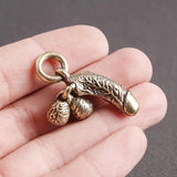Brass Men Penis Pendant Keychain Chick Pendant