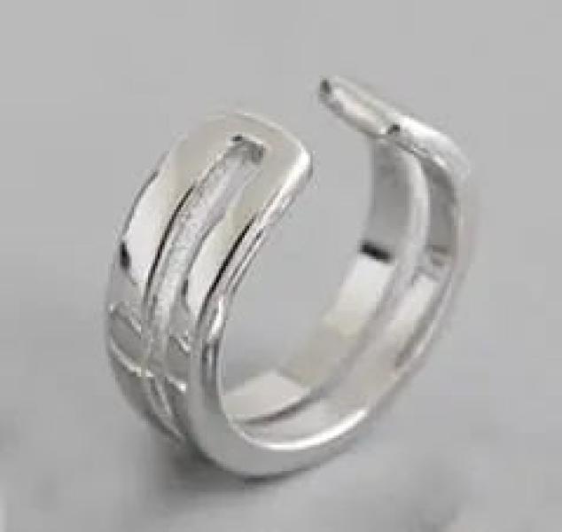 S925 Silver Ear Cuff Chain Double-Layer Earrings Stackable Clip - No Piercing