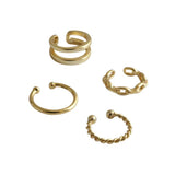 S925 Silver Ear Cuff Chain Double-Layer Earrings Stackable Clip - No Piercing