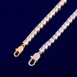 Bubble Letter Tennis Chain Anklets Hip Hop Jewelry Adjustable