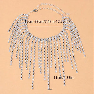 Stonefans Tassel Anklets for Women Foot Chain Crystal Hand Bracelets