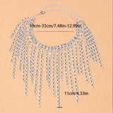 Stonefans Tassel Anklets for Women Foot Chain Crystal Hand Bracelets