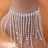 Stonefans Tassel Anklets for Women Foot Chain Crystal Hand Bracelets