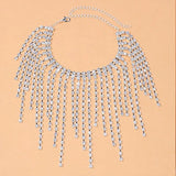 Stonefans Tassel Anklets for Women Foot Chain Crystal Hand Bracelets