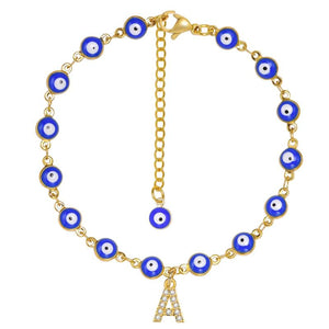 Eye Anklet Bracelet for Women, Adjustable Foot Chain