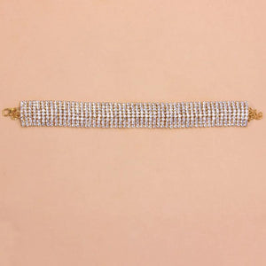 Stonefans Layer Crystal Rhinestone Chain Anklet for Women