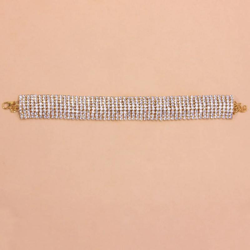 Stonefans Layer Crystal Rhinestone Chain Anklet for Women
