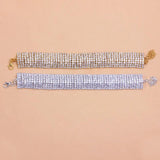 Stonefans Layer Crystal Rhinestone Chain Anklet for Women