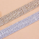 Stonefans Layer Crystal Rhinestone Chain Anklet for Women
