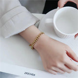 Stainless Steel Plated Anklet Chain Cuban Link Bracelet Women Men
