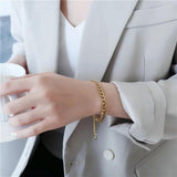 Stainless Steel Plated Anklet Chain Cuban Link Bracelet Women Men