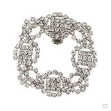 2Pcs Rhinestones Flower Shoe Clips Wedding Party Buckles