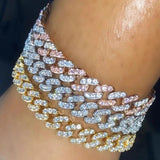 Crystal Cuban Chain Anklet for Women