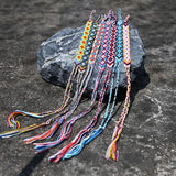 10Pcs/Lot Women Ankle Bracelet for Leg Chain Braided Thread Anklet Strap
