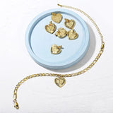 Heart Alphabet Leg Bracelet Stainless Steel Anklet