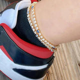 Stonefans Bohemian Rhinestone Evil Eye Anklet