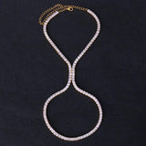 Stonefans CZ Cross Anklet Bracelet for Women, Beach High Heel Shoe Chain Jewelry