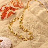 Youthway Stainless Steel Anklet Metal 18K Waterproof Beach Anklet