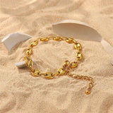 Youthway Stainless Steel Anklet Metal 18K Waterproof Beach Anklet