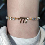 Zircon Angel Number Anklet for Women