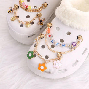 Shoe Charms For Sandals Pendant Buckle Chains Decorations