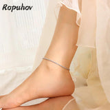Ropuhov Sparkling Summer Anklet Titanium Steel Foot Ornaments