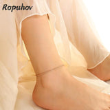 Ropuhov Sparkling Summer Anklet Titanium Steel Foot Ornaments