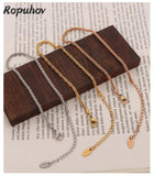 Ropuhov Sparkling Summer Anklet Titanium Steel Foot Ornaments