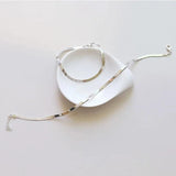 Silver Ladies Anklet Female Anklets Jewelry Women Summer Birthday Gift