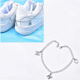 DIY Hip Hop Rhinestone Shoe Chain Pendant Letters Sneaker Decoration