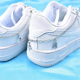 DIY Hip Hop Rhinestone Shoe Chain Pendant Letters Sneaker Decoration