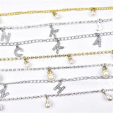 DIY Hip Hop Rhinestone Shoe Chain Pendant Letters Sneaker Decoration