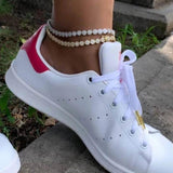 Iced Out CZ Round Bead Foot Jewelry For Women Girl Anklet Gift
