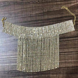 Crystal Tassel Anklet 2PCS Glitter Foot Chain Wedding Jewelry Women Girls