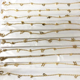 9Pcs/lot Random Heart Animal Dolphin Anklet Bracelets Stainless Steel Women