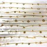 9Pcs/lot Random Heart Animal Dolphin Anklet Bracelets Stainless Steel Women
