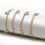 Heart Star Eye Anklet Foot Chain Ankle Bracelet Adjustable Jewelry
