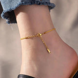 Stainless Steel Chain Anklet Bracelets Foot Chain for Women