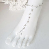 Stonefans Boho Leaf Crystal Anklet Bracelet for Women
