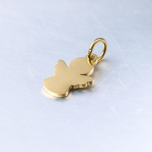 5pcs Stainless Steel Angel Charms for Jewelry Making DIY