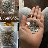 12pcs Zodiac Sign Charms Stainless Steel Charms for Making Jewelry