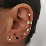 925 Silver Stud Earrings Zircon A-Z Initial Letters Earrings