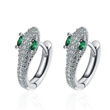 925 Silver Snake Stud Earring Women Korea Jewelry