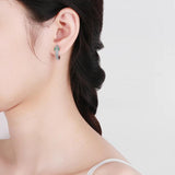 925 Silver Snake Stud Earring Women Korea Jewelry