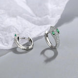 925 Silver Snake Stud Earring Women Korea Jewelry