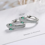 925 Silver Snake Stud Earring Women Korea Jewelry