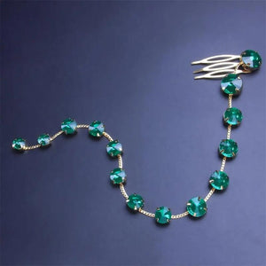 Stonefans Rhinestone Hair Chain for Wedding Events