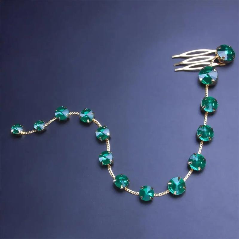 Stonefans Rhinestone Hair Chain for Wedding Events