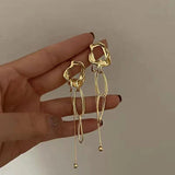 Retro Geometric Tassel Earrings Europe United States Fashionable Stud Earrings